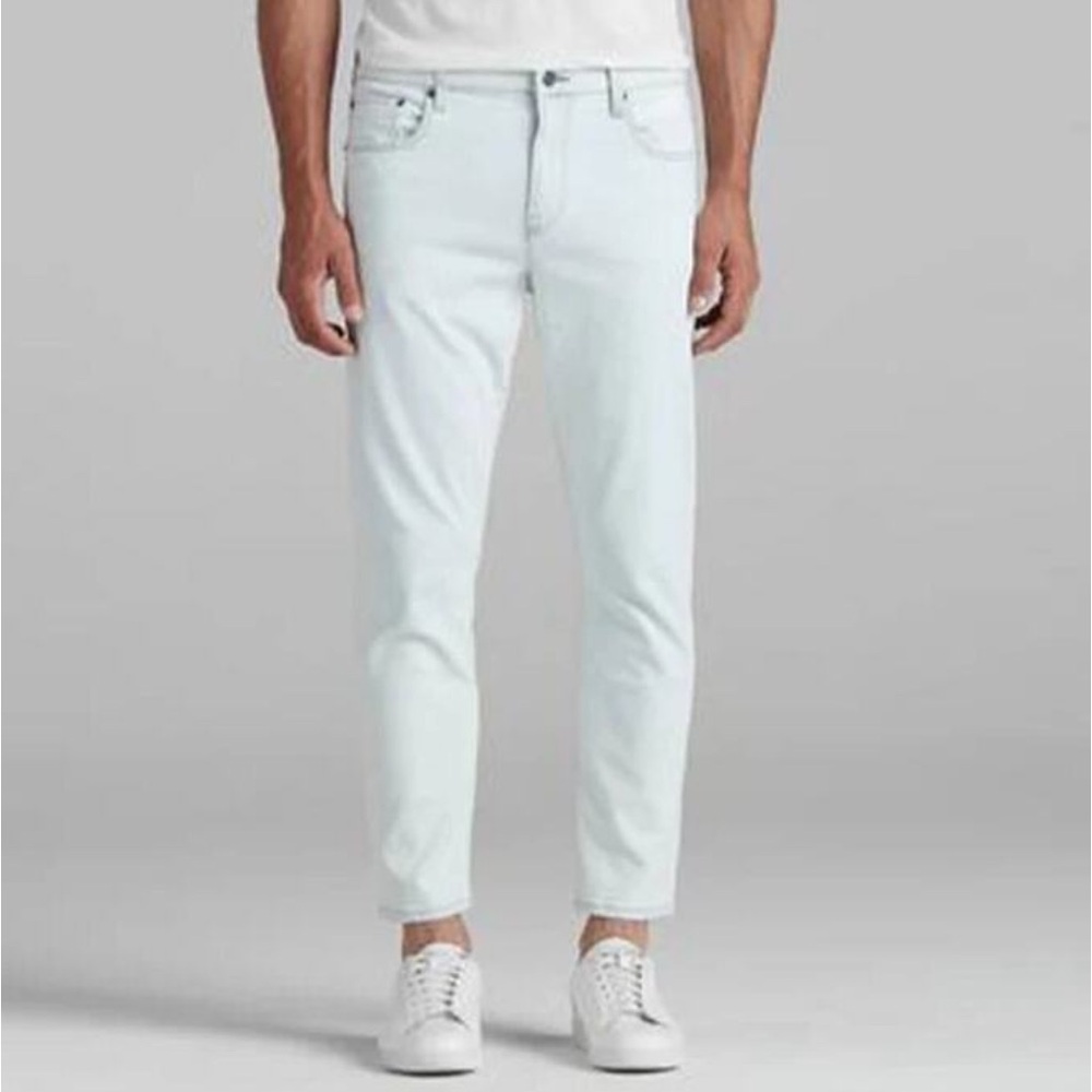 Edwin NWT Maddox Slim Crop Jeans In Outcast Size 38 Denim Mid Rise Stretch